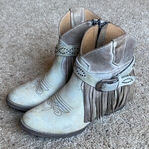 Sterling River fringe booties